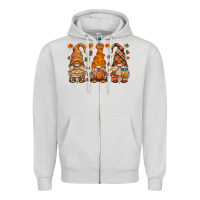 Dove Grey fall gnome Zipper Hoodie - HRA Design Shop