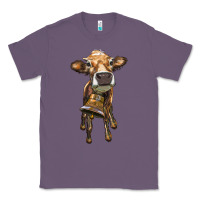 Lavender heifer cow with cow bell Classic Tee - RanaPortraitStore