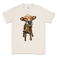 Natural heifer cow with cow bell Classic Tee - RanaPortraitStore