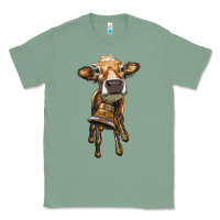 Sage heifer cow with cow bell Classic Tee - RanaPortraitStore