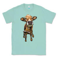 Seafoam heifer cow with cow bell Classic Tee - RanaPortraitStore