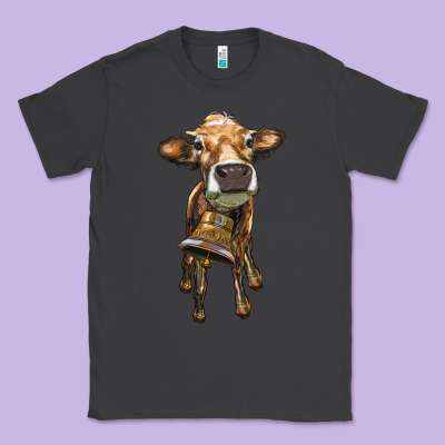 Heifer Cow With Cow Bell Classic Tee Designed By Ranaportraitstore