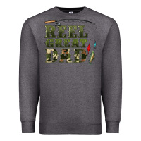 Charcoal Heather reel great dad Premium Sweatshirt - Artiststas