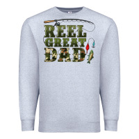 Heather Grey reel great dad Premium Sweatshirt - Artiststas