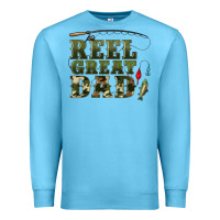 Ocean Blue reel great dad Premium Sweatshirt - Artiststas