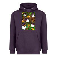 Plum Halloween ghost Heavyweight Hoodie - Artiststas