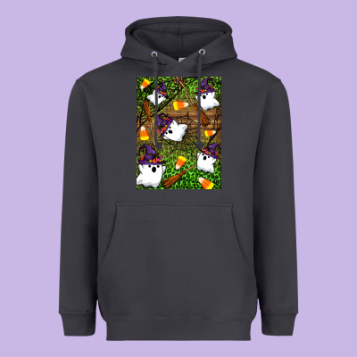 Halloween Ghost Heavyweight Hoodie Designed By Artiststas