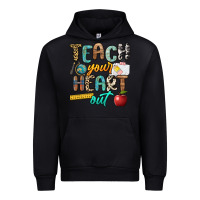Black teach your heart out Urban Hoodie - NancyCooperArtShop