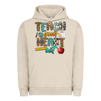 Pigment French Oak teach your heart out Urban Hoodie - NancyCooperArtShop