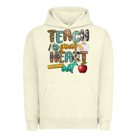 Pigment Pistachio teach your heart out Urban Hoodie - NancyCooperArtShop