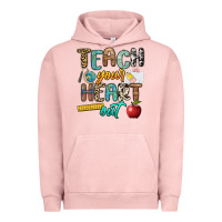 Pigment Salmon teach your heart out Urban Hoodie - NancyCooperArtShop