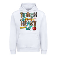White teach your heart out Urban Hoodie - NancyCooperArtShop