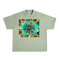 Oil Green blessed sunflowers Urban Heavy Tee - RanaPortraitStore