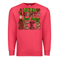 Cardinal dear santa just bring a beer with a beer bottle Premium Sweatshirt - AdoDesignShop