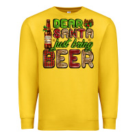 Lemon dear santa just bring a beer with a beer bottle Premium Sweatshirt - AdoDesignShop