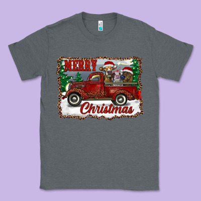 Christmas Truck With Cows Classic Tee Designed By Ranaportraitstore