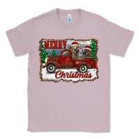 Lilac christmas truck with cows Classic Tee - RanaPortraitStore
