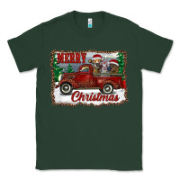 Sports Green christmas truck with cows Classic Tee - RanaPortraitStore