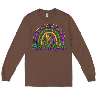 Chestnut mardi gras rainbow and fleur de lis Long Sleeve Tee - RanaPortraitStore