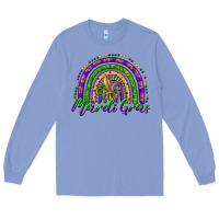 Colony Blue mardi gras rainbow and fleur de lis Long Sleeve Tee - RanaPortraitStore