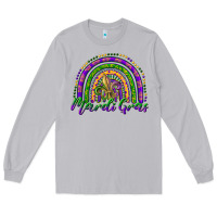 Moon Dust mardi gras rainbow and fleur de lis Long Sleeve Tee - RanaPortraitStore