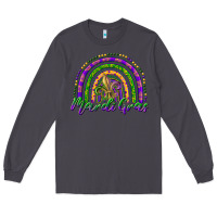 Smoke mardi gras rainbow and fleur de lis Long Sleeve Tee - RanaPortraitStore