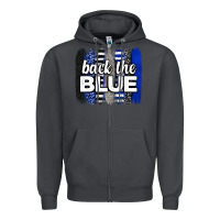 Smoke Back the blue brushstrokes Zipper Hoodie - Neo Western