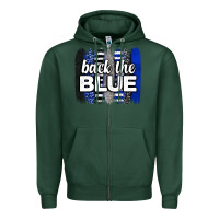 Sports Green Back the blue brushstrokes Zipper Hoodie - Neo Western