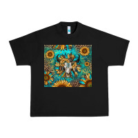 Black bull skull sunflowers Urban Heavy Tee - RanaPortraitStore