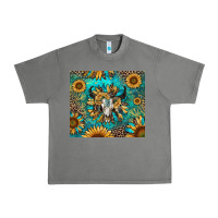 Tornado bull skull sunflowers Urban Heavy Tee - RanaPortraitStore
