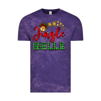 Cloud Purple christmas jingle bells Vintage Tee - BarkalooDesign