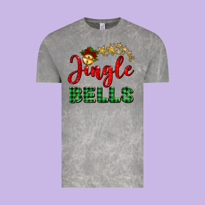 Christmas Jingle Bells Vintage Tee Designed By Barkaloodesign