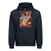 Navy let me read in peace Urban Hoodie - MaliasSmallBusiness
