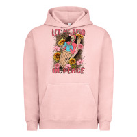Pigment Salmon let me read in peace Urban Hoodie - MaliasSmallBusiness