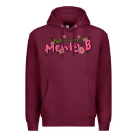 Burgundy having a menty b, cute and trendy Premium Hoodie - MaliasSmallBusiness