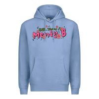 Colony Blue having a menty b, cute and trendy Premium Hoodie - MaliasSmallBusiness