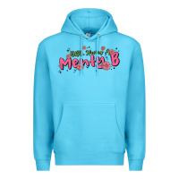Ocean Blue having a menty b, cute and trendy Premium Hoodie - MaliasSmallBusiness