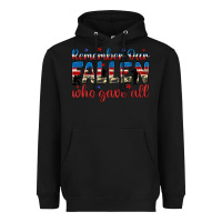 Black remember our fallen who gave all Heavyweight Hoodie - JahusDesignShop
