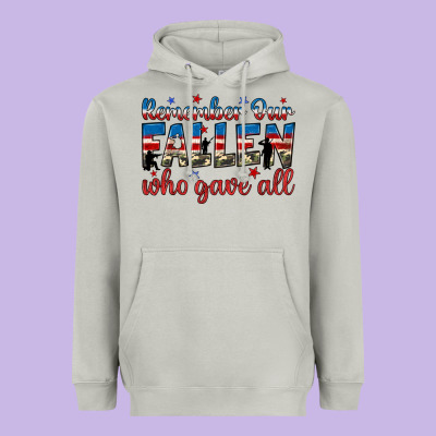 Remember Our Fallen Who Gave All Heavyweight Hoodie Designed By Jahusdesignshop