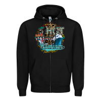 Black hot mom summer Zipper Hoodie - SublimationCraftShop