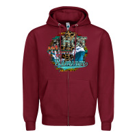 Burgundy hot mom summer Zipper Hoodie - SublimationCraftShop