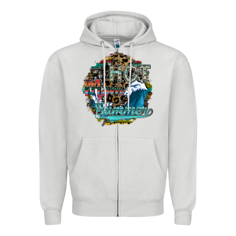Hot Mom Summer Zipper Hoodie by SublimationCraftShop | Teevron