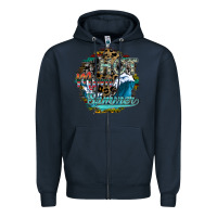 Navy hot mom summer Zipper Hoodie - SublimationCraftShop