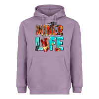 Lavender miner life Heavyweight Hoodie - AdoDesignShop