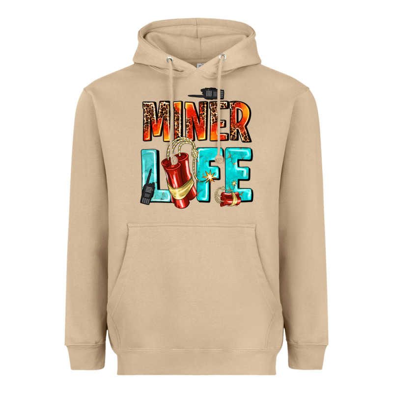 Miner Life Heavyweight Hoodie by AdoDesignShop | Teevron