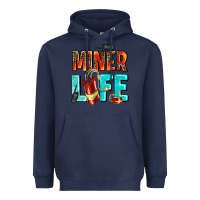Navy miner life Heavyweight Hoodie - AdoDesignShop