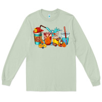 Matcha firefighter coffee cups Long Sleeve Tee - AdoDesignShop