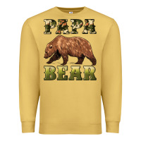 Antique Gold papa bear Premium Sweatshirt - Artiststas