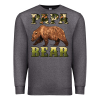 Charcoal Heather papa bear Premium Sweatshirt - Artiststas