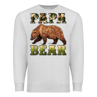 Dove Grey papa bear Premium Sweatshirt - Artiststas